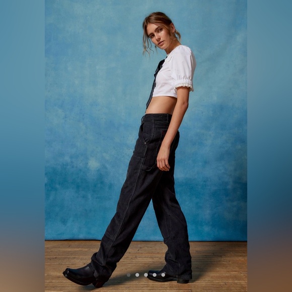 NWT BDG Black Corduroy Carpenter Pants - Picture 3 of 7